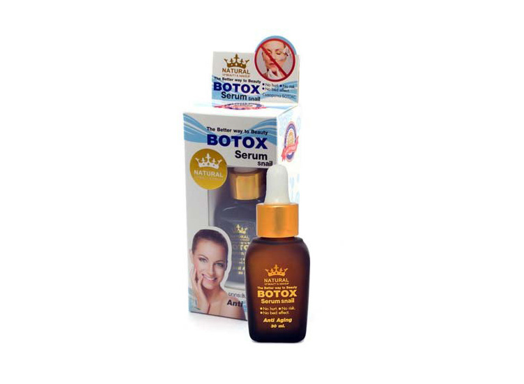 Тайская сыворотка для лица со слизью улитки и ботокс эффектом NATURAL Botox Serum snail 30 мл. Botox-Serum-Snail-Anti-Aging
